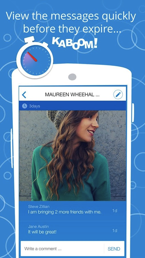Kaboom, un chat con borrado automático de mensajes y fotos